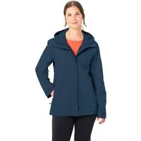 VAUDE Regenjacke WOMEN'S STRATHCONA JACKET mit Kapuze mit Kordelzug, wasserdicht, winddicht, atmungsaktiv