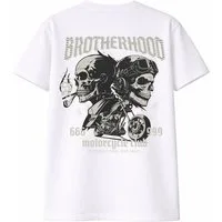 Banco T-Shirt Brother Hood Shirt Print (Einzelartikel) Hochwertiger, detailreicher Backprint "Brotherhood - Motorcycle Club"