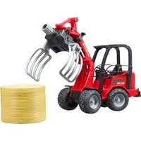 Bruder® Spielzeug-Landmaschine Schäffer Hoflader 2630/Ballengreifzange/Rundballen (02192), Made in Europe