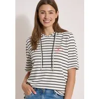 CECIL Kapuzenshirt im Streifendesign