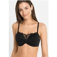 bonprix Push-up-BH mit Spitzeneinsatz, herausnehmbare Einlagen