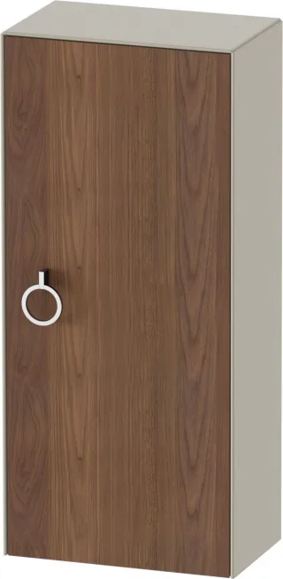 Duravit White Tulip Halbhochschrank Amerikanischer Nussbaum & Taupe Matt & Seidenmatt 400x240x880 mm WT1323R7760