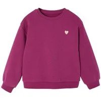 vertbaudet Sweatjacke Mädchen Sweatshirt mit Print Basics