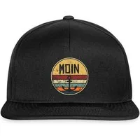 Spreadshirt Snapback Cap Moin Anker Vintage Retro Style Snapback Cap (1-St)