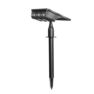 Elfeland Solar Powered LED Lawn Light Spotlight Wall Mounted & In-Ground IP65 Waterproof Outdoor Pathway Light Landscape