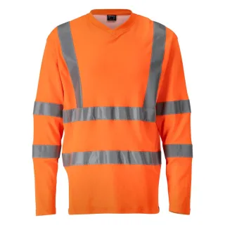 MASCOT Langarmshirt Hi-vis Orange XXL - 18281-995-14-2XL
