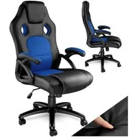 tectake Gaming-Stuhl Bürostuhl (Set, 1 St), Überzug aus weichem Kunstleder