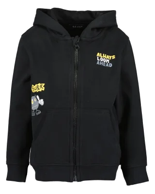 Blue Seven - kl Kn Sweatjacke, Kapuze schwarz - Gr. - 104