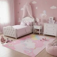 Tapiso Kinderteppich JOY, rechteckig, Höhe: 5 mm, Rutschfest, pflegeleicht