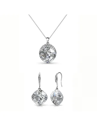 Tiffy Hook Set und Box - Silber und Kristall