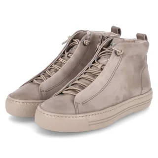 Paul Green High Sneaker  Taupe - Gr. 37 -  Leder und Textil