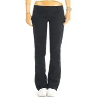be styled Bootcuthose Low Waist Hose, ausgestellte Hüfthose, Chino - Damen - j20k-A