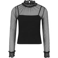 URBAN CLASSICS T-Shirt Urban Classics Damen Ladies Double Layer Mesh L/S (1-tlg)