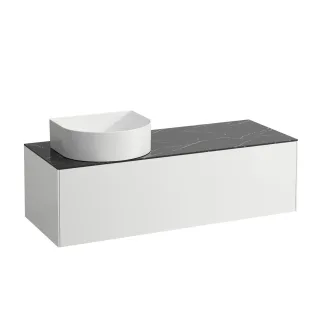 LAUFEN Waschtischunterschrank Sonar 457x1177x341 Aus li 1Schubl, H812340/1/2/3 weiss matt? m. H4054220341431