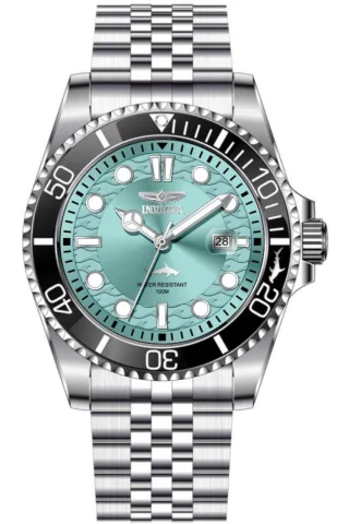 Invicta Pro Diver 50804 Herrenuhr - Quarzwerk - Edelstahl mit blauem Zifferblatt - 43 mm