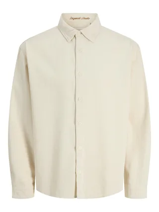JACK&JONES - JORNORREBRO DENIM SHIRT LS SN Ecru - Gr. - M