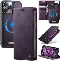 Mycotech Handyhülle Premium 2in1 Klapphülle mit abnehmbarem Magnet Case MagSafe Für iPhone 15 Pro Max, Lila