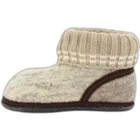 Beck Hüttenschuh Oetz Hüttenschuhe (aus Österreich, reine Schurwolle, für Kinder, Damen und Herren) rutschfeste Laufsohle