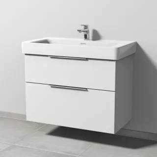 Sanipa 3way Waschtischunterbau zu Laufen Pro S Waschtisch mit 2 Auszügen, Weiß-Soft UM76943