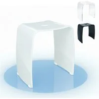 Libaro Dusch- und Badhocker für die Dusche MERAN Duschhocker modern hoch wasserfest aus Acryl, belastbar bis 180 kg, sehr stabil, für die Dusche geeignet, rutsch- und standfest