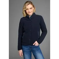 Polarino Fleecejacke sportlicher Stil, mit 6-Knopf-Form, aus Polyester, bequeme Passform