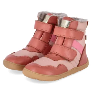 Bisgaard Winterboots BAREFOOT TIMO TEX - Gr. 26 - Rosa - Textil & Leder