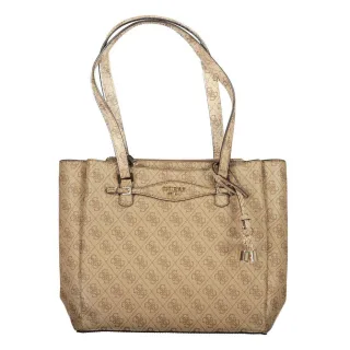 Beige Polyethylen-Handtasche