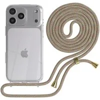 EAZY CASE Handykette Hülle mit Kette für Apple iPhone 17 Pro Max 6,9 Zoll, Ketten Hülle Schultergurt Schutz Hülle Tasche mit Band Bunt
