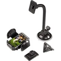 Hama Smartphone-Halterung Universal Handy-Halterung Saugnapf Auto Scheibe, (Halter Halterung Sauger Klemme Klebepad für Smartphone Handy MP3 Navi)