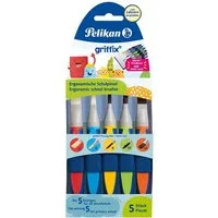 Pelikan Malpinsel Pelikan Pinsel griffixsynth. GPI5T mit Ban 5 Stück auf Trägerkarte mit