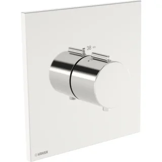 Hansa HANSAEASYTHERM 8112 Thermostat 81129273 Fertigmontageset, Sichtteil für einen Abgang, eckig chrom