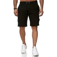 Reslad Sweatshorts Reslad Kurze Hose Herren Cargo Bermuda Shorts Jogginghose Sport-Hose (1-tlg) Sweatshorts Jogginghose mit Cargo-Taschen