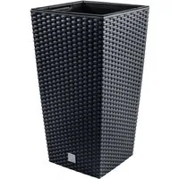 Prosperplast Pflanzkübel Rato Square, Blumentopf mit Einsatz Rato Square Umbra/Anthrazit/Weiß