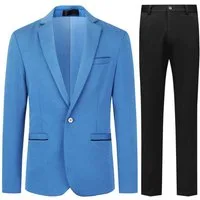 Allthemen Anzug (2 tlg) Slim Fit Hochzeitsanzug mit elastischer Faser