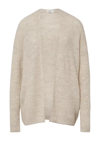s.Oliver - Strickjacke beige - Gr. - 46