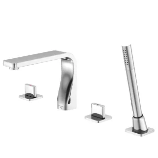 Steinberg Serie 230 4-Loch Wanne/Brause-Standarmatur, chrom, 230.2400 2302400