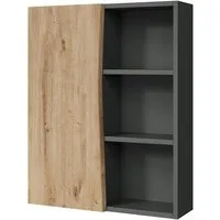 Vicco Hängeschrank Willow, Artisan/Anthrazit, 56 x 70 cm mit 3 offenen Fächern (1-St)