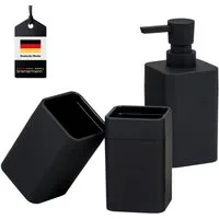 bremermann Badaccessoire-Set SAVONA 3tlg. Soft-Touch, eckig, 3 tlg.