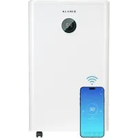 KLAMER Luftentfeuchter elektrisch 20L, 180m³ Luftumwälzung pro Stunde, 440W starker Raumentf…, Entfeuchtung 20 l/Tag, Timer 1-24h, diverse Modi, Nachtmodus, Feuchtigkeit in 5%-Schritten