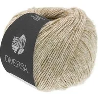LANA GROSSA DIVERSA Häkelwolle, 210 m (leichtes Baumwoll-Mischgarn mit zartem Mélange-Effekt), 50 g