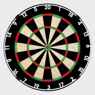 Dartscheibe "ROYAL" - Steeldartscheibe - Dartboard für Steeldart - Weiß