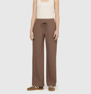 MAC - MAC JEANS - EASY WIDELEG, Premium techno stretch braun - Gr. - 30