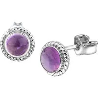 Elli Paar Ohrstecker Schmuck Geschenk Silber 925 Ohrringe, mit Howlith oder Amethyst