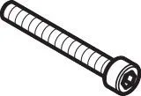 Hansgrohe Zylinderschraube Axor M5x40mm DIN 912 Gewinde bis zum Kopf, 97673000 97673000