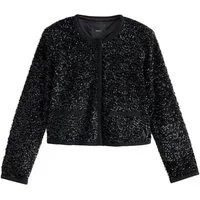 Next Jackenblazer Verzierte Samtjacke mit Pailletten (1-tlg)