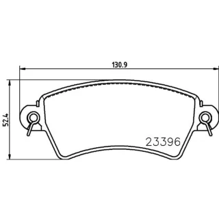 Hella Bremsbel?ge vorne Citroen Xsara Peugeot 206 306