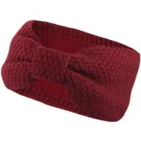 Frentree Stirnband Gefüttertes Haarband, Ohrenwärmer für Damen und Mädchen, Strickmuster mit Schleife und weichem Fleece Innenfutter