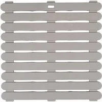 WENKO Duschmatte Modell Indoor & Outdoor, Höhe 3 mm, Kunststoff, quadratisch, Duschrost aus stabilem Kunststoff, rutschhemmende Unterseite