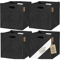Youyijia Aufbewahrungsbox Aufbewahrungsbox Filz 4er Set 30x30x30 cm