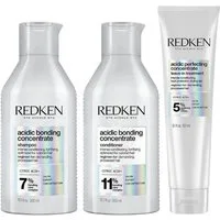 Redken Haarpflege-Set Acidic Bonding Concentrate Basis Bundle, 3-tlg., Shampoo, Conditioner, Maske